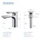 Kibi Tender Single Handle Bathroom Vanity Sink Faucet with Pop Up Drain C-KBF1019CH-KPW100CH - alternate 7
